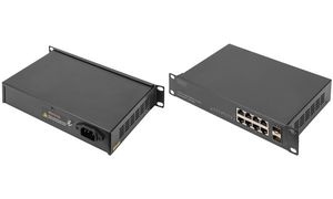 DIGITUS 10" Gigabit Switch, 8-Port, Unmanaged, 2 Uplinks