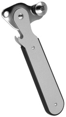 metaltex Hebeldosenöffner, Länge: 150 mm, schwarz/grau