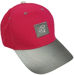 ROTH Kinder-Basecap ReflActions "Diamant", grau/pink