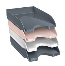 CEP Briefablage MINERAL, DIN A4, 4er Set, farbig sortiert