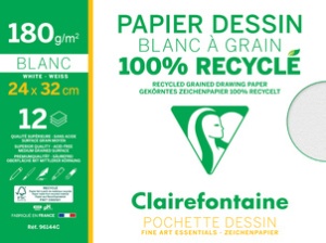 Clairefontaine Zeichenpapier Recycling "Blanc à Grain"