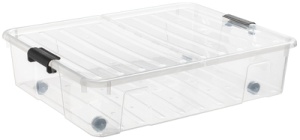 plast team Aufbewahrungsbox HOME BOX BEDROLLER XL, 49 Liter