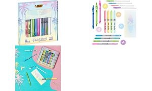 BIC Schreibset "Pastel Dream Kit" mit Notizbuch, 16-teilig