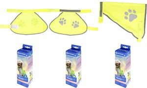FIRST AID ONLY Hunde-Warnweste mit Pfoten-Print, gelb, L