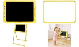LogiLink LCD Kinderschreib- & Malttafel, 19 Zoll, gelb