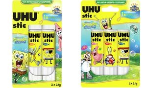 UHU Klebestift stic Spongebob, 2 x 21 g, Blister