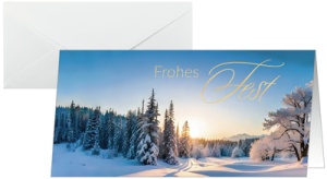 sigel Weihnachtskarte "Winter Wonderland", DIN lang