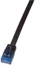 LogiLink U/UTP Flach-Patchkabel, Kat. 6, 0,25 m, weiß