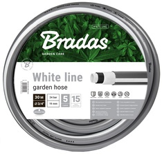 Bradas Gartenschlauch WHITE LINE, 1/2", silber/weiß, 50 m