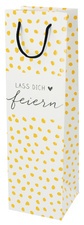 SUSY CARD Flaschentüte "White grape/Modern Dots"