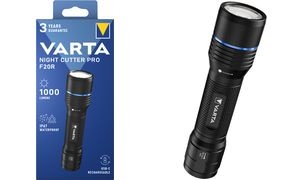 VARTA Premium-Taschenlampe "NIGHT CUTTER PRO F20R", schwarz