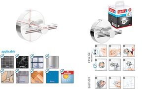 tesa Handtuch-Doppelhaken SMOOZ, verchromt