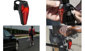 ANSMANN Fahrrad-LED-Rückleuchte mit Bremslichtfunktion