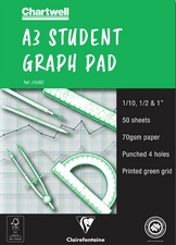 Clairefontaine Millimeterpapier "STUDENT GRAPH PAD", DIN A3