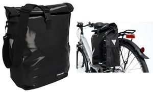 FISCHER Fahrrad-Gepäckträgertasche Kurier, schwarz