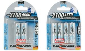 ANSMANN NiMH Akku maxE, Mignon (AA) 2.100 mAh, 4er Blister