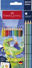 FABER-CASTELL Dreikant-Buntstifte Colour GRIP Dino, 18+6