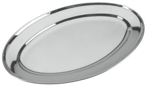 metaltex Servierplatte, oval, Edelstahl, Breite: 342 mm