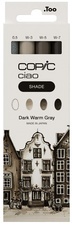 COPIC Marker ciao, 3+1 Set SHADE "Dark Warm Gray"