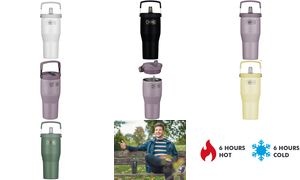 THERMOS Isolier-Trinkbecher RS Flip Straw, 0,85 L, weiß