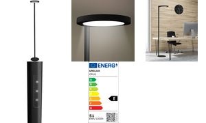 UNiLUX LED-Stehleuchte OPUS, Höhe: 1.820 mm, schwarz