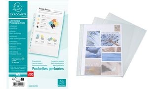 EXACOMPTA Prospekthülle, DIN A5, PP, genarbt, transparent