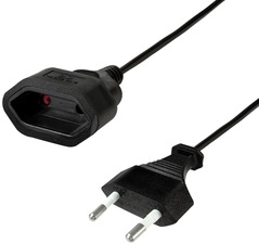 LogiLink Verlängerungskabel, Eurostecker, 1,0 m, weiß