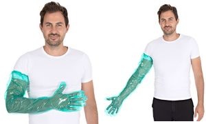 HYGOSTAR LDPE-Handschuh SOFTLINE LONG PLUS, grün