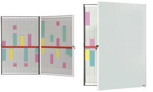 nobo T-Karten-System, faltbar, abschließbar, inkl. Zubehör