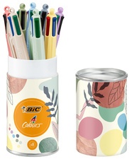 BIC Druckkugelschreiber 4 Colours Mineral Tones, 8er Dose