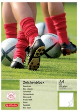 herlitz Zeichenblock DIN A4, 100 g/qm, 25 Blatt