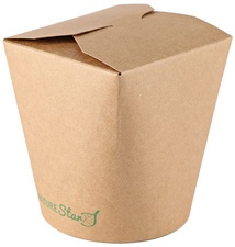 NATURE Star Snackbox Asia, rund, 800 ml, braun