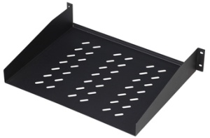 DIGITUS 19" Fachboden, 2 HE, Festeinbau, Tiefe: 370 mm