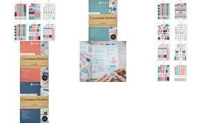 AVERY Zweckform ZDesign Planungs-Sticker "ICONS & DECO"