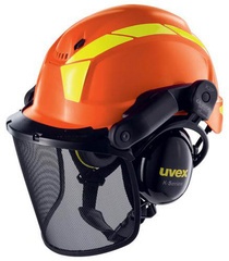 uvex Ersatzvisier aus Metall für Schutzhelm pheos forestry
