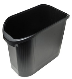 EXACOMPTA Papierkorb TOPLINE, 26 Liter, schwarz/anthrazit