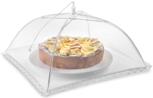 metaltex Fliegenhaube, quadratisch, 350 mm, weiß