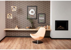 Securit Kreidetafel WOODY, aus Glas, Holz-Rahmen, schwarz