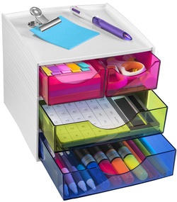 CEP Mini-Schubladenbox MyCube Happy, 4 Schübe, bunt