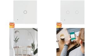 LogiLink Wi-Fi Smart Wandschalter, 1-fach, weiß
