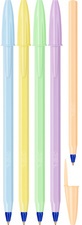 BIC Kugelschreiber Cristal Pastel, Strichfarbe: blau, 20er