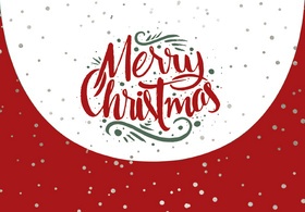 CACTUS Gutschein-Weihnachtskarte "Schriftzug"