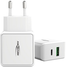 ANSMANN USB-Steckdosenadapter Home Charger HC218PD, 2x USB