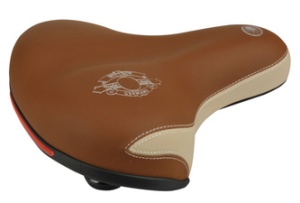 FISCHER Touren-Fahrradsattel Elastomer, cappuccino
