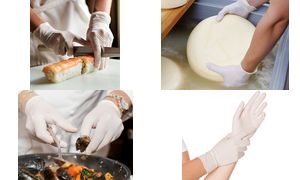 HYGONORM Nitril-Handschuh Allfood Safe, L, weiß, puderfrei