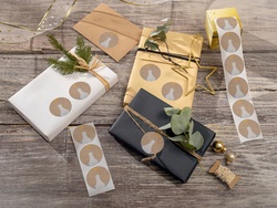 sigel Weihnachts-Sticker "Polar bear with shooting star"