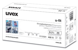 uvex Einweg-Handschuh u-fit, blau, Größe: XL