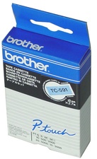 brother TC-Tape TC-B01 Schriftbandkassette, Bandbreite: 12mm