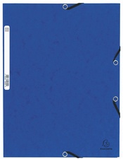 EXACOMPTA Eckspannermappe, DIN A4, aus Karton, blau