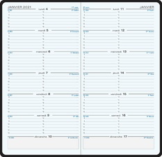 EXACOMPTA Agenda de poche "SL 17", 2027, Cassandra, assorti